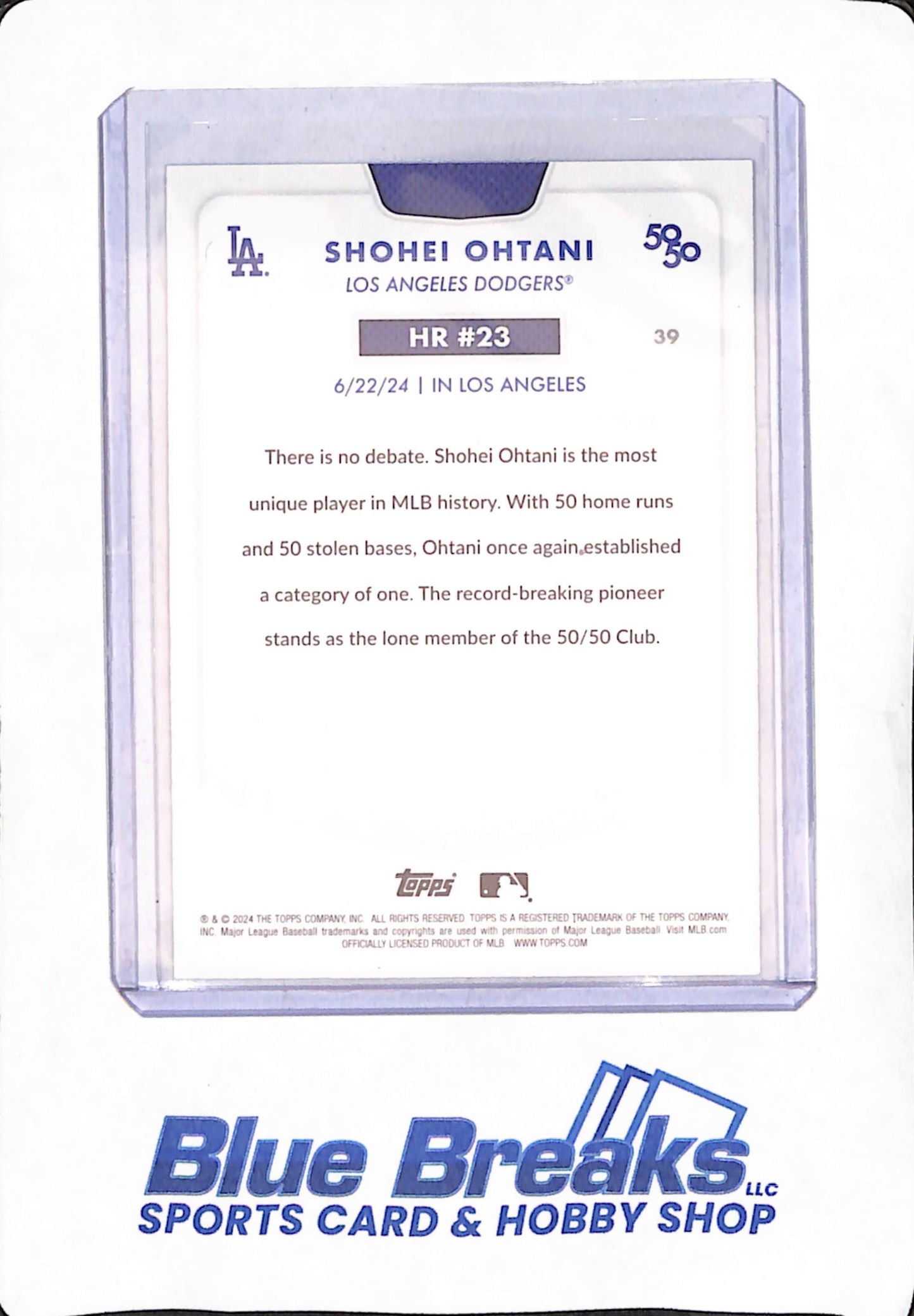 Shohei Ohtani - 3 Different 50/50 Cards - #23 - Base - Kanji - Blue Parallel 108/150 - #39
