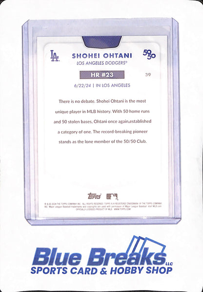 Shohei Ohtani - 3 Different 50/50 Cards - #23 - Base - Kanji - Blue Parallel 108/150 - #39