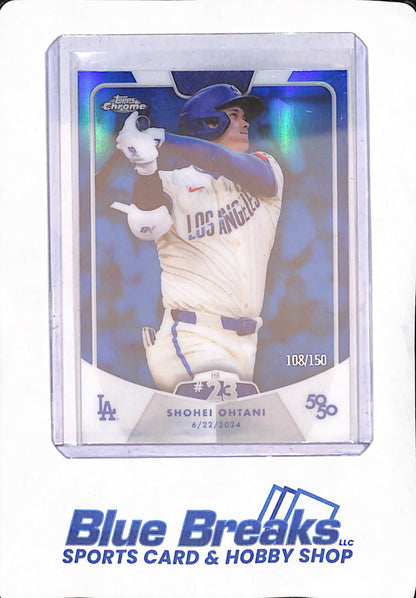 Shohei Ohtani - 3 Different 50/50 Cards - #23 - Base - Kanji - Blue Parallel 108/150 - #39