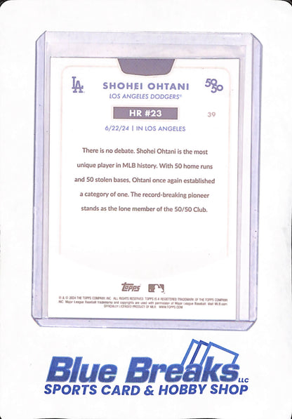 Shohei Ohtani - 3 Different 50/50 Cards - #23 - Base - Kanji - Blue Parallel 108/150 - #39