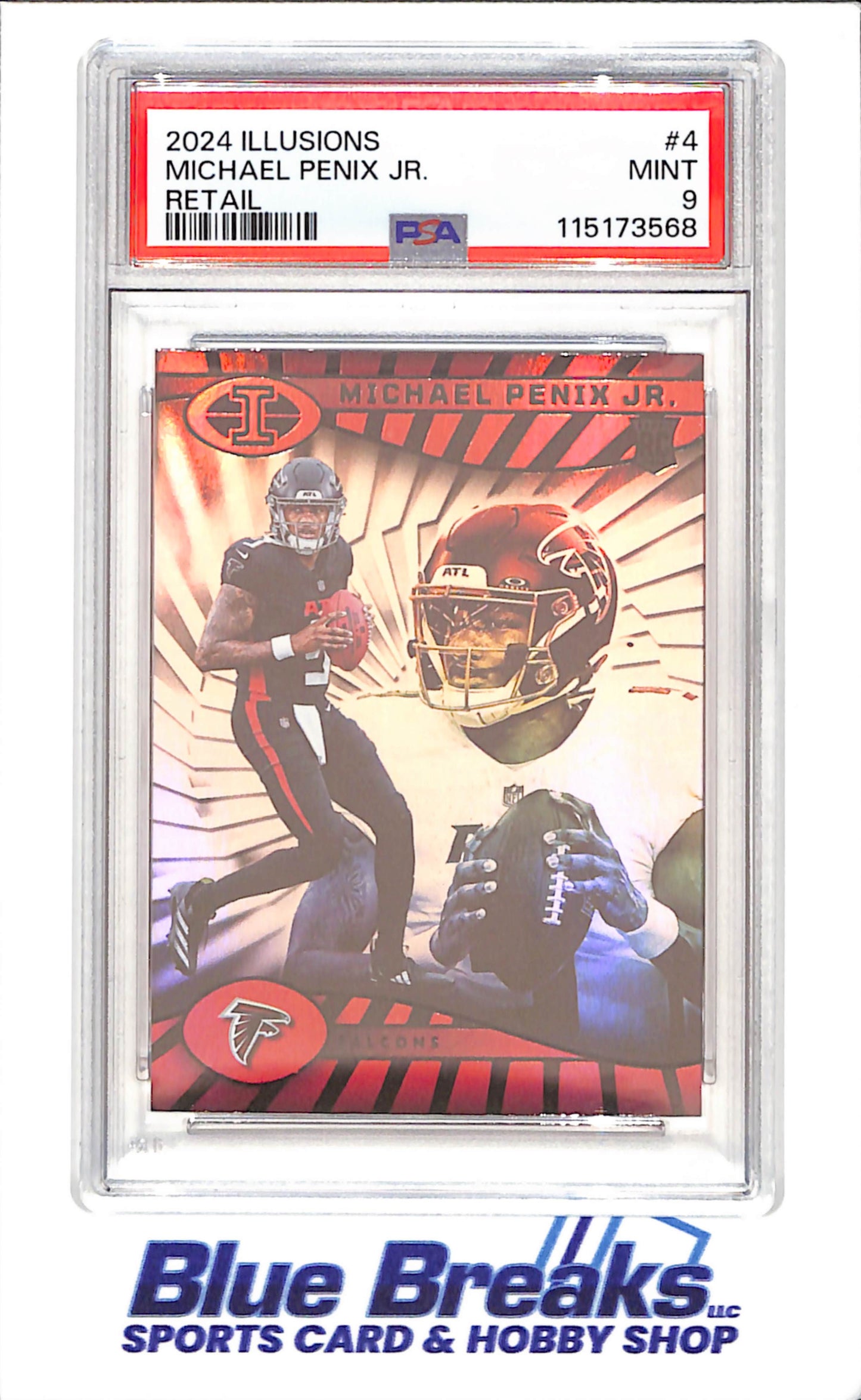 2024 Illusions - Michael Penix Jr - Retail - RC - PSA 9 - Atlanta Falcons - Football - #4