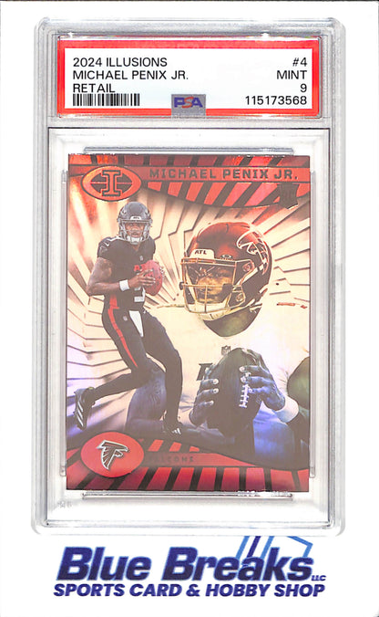 2024 Illusions - Michael Penix Jr - Retail - RC - PSA 9 - Atlanta Falcons - Football - #4