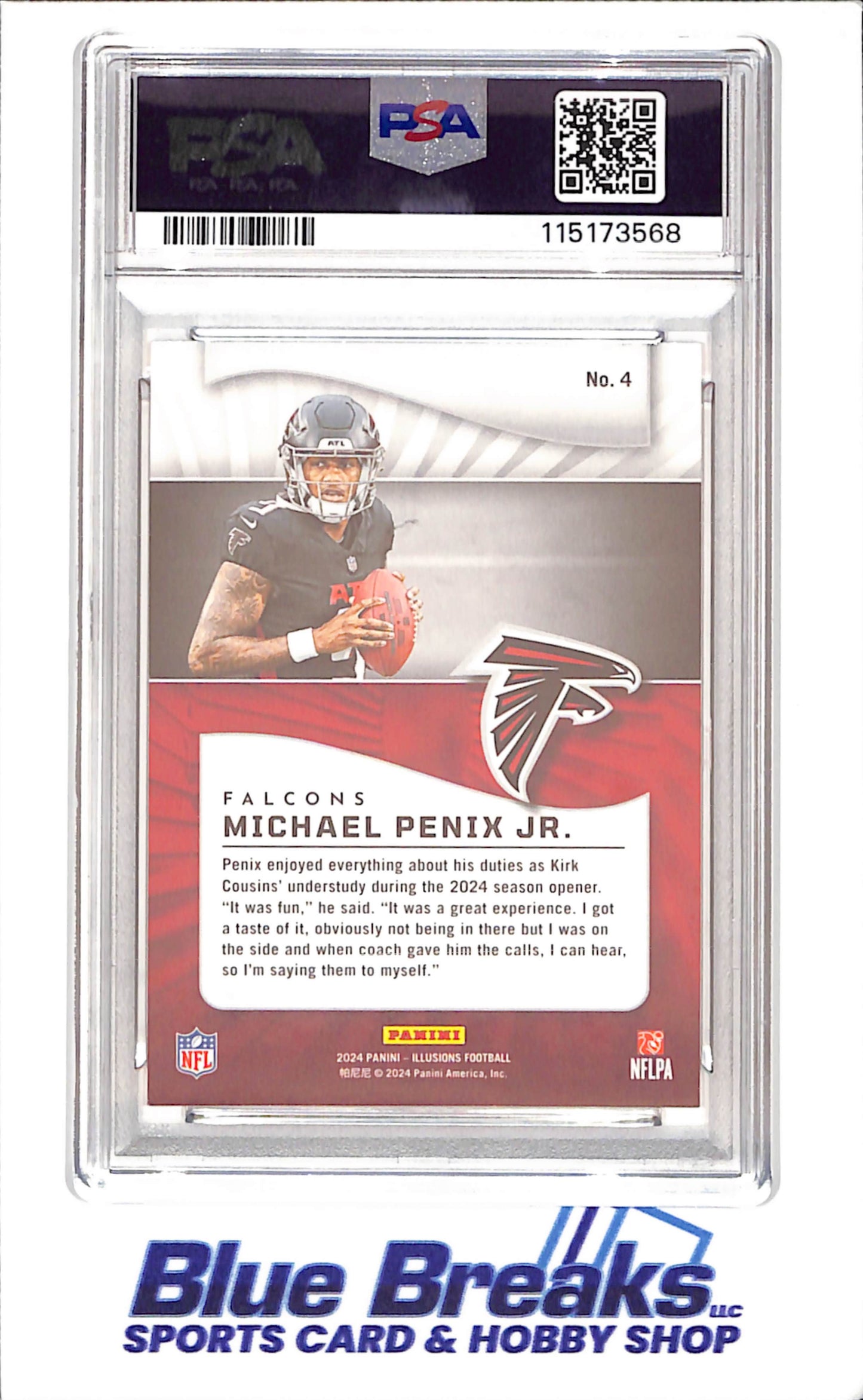2024 Illusions - Michael Penix Jr - Retail - RC - PSA 9 - Atlanta Falcons - Football - #4