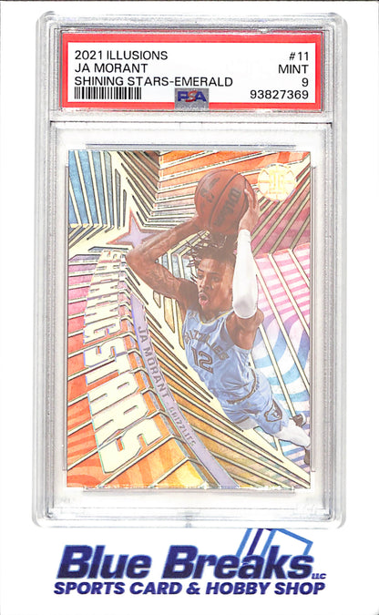 2021 Illusions - Ja Morant - Shining Stars Emerald - PSA 9 - Memphis Grizzlies - Basketball - #11