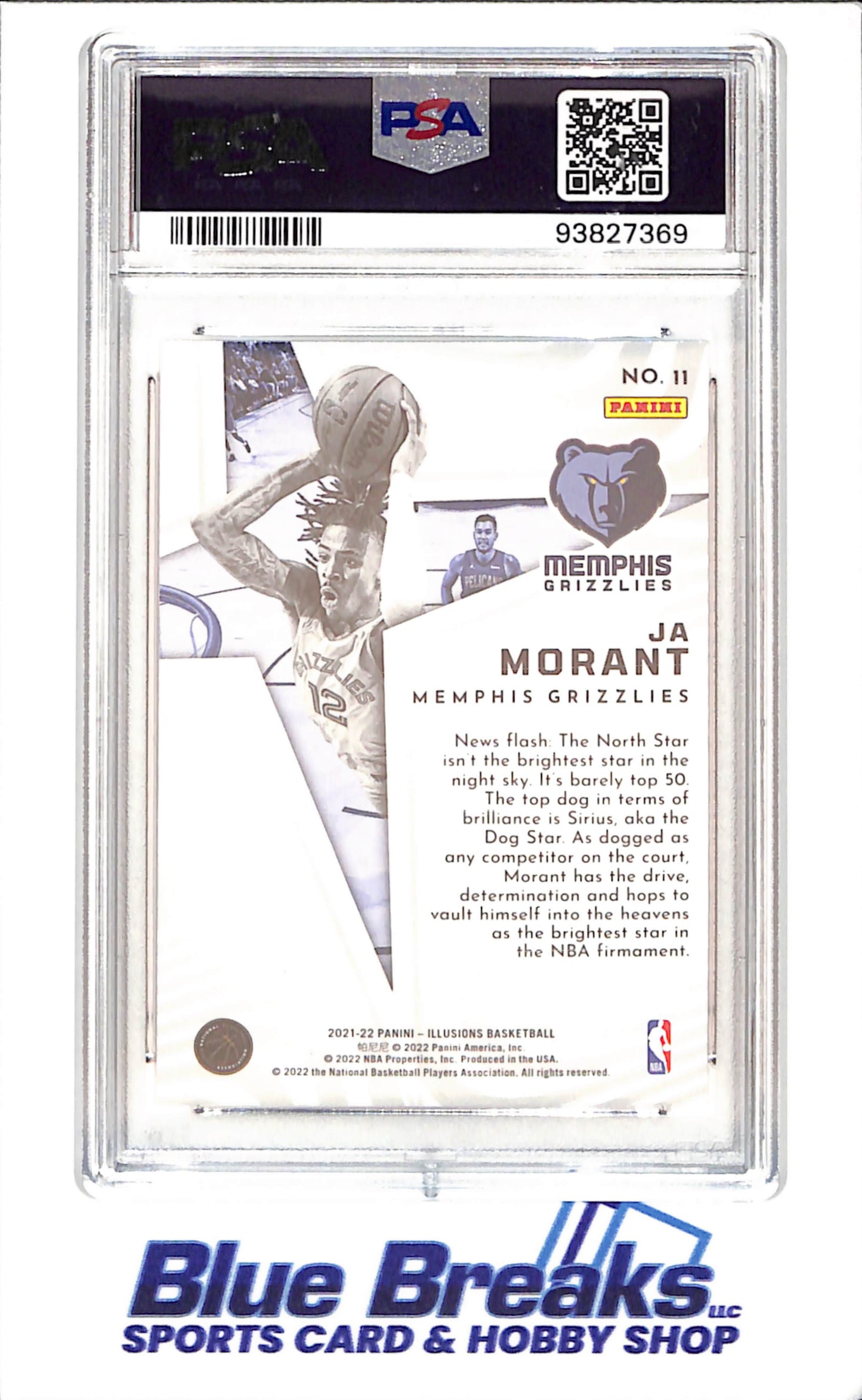 2021 Illusions - Ja Morant - Shining Stars Emerald - PSA 9 - Memphis Grizzlies - Basketball - #11