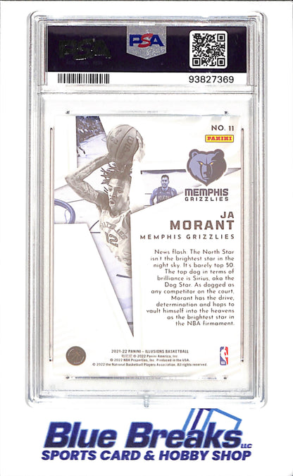 2021 Illusions - Ja Morant - Shining Stars Emerald - PSA 9 - Memphis Grizzlies - Basketball - #11