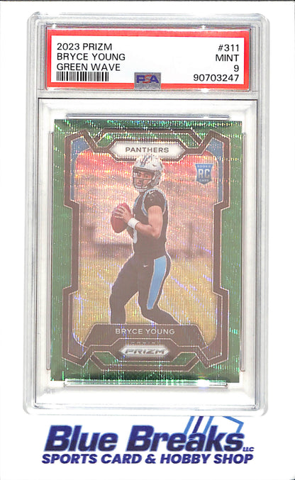 2023 Prizm - Bryce Young - Green Wave - RC - PSA 9 - Carolina Panthers - Football - #311