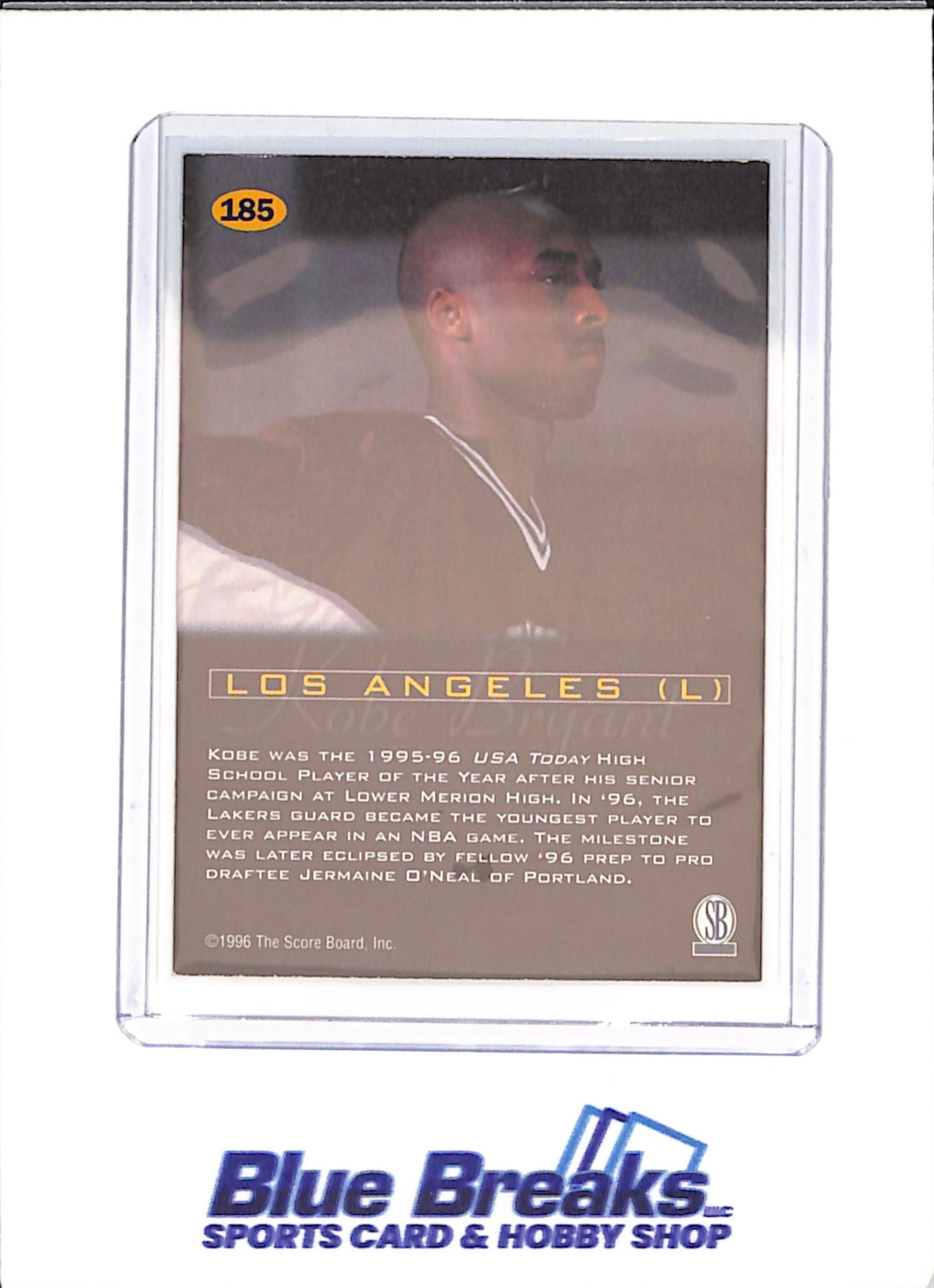 1996 Score Board All Sport Plus PPF - Kobe Bryant - Los Angeles Lakers - Basketball - #185