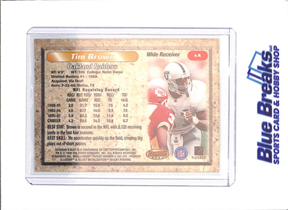 1998 Bowman's Best - Tim Brown - Certified Autograph Issue - Oakland Raiders - Football - #A4