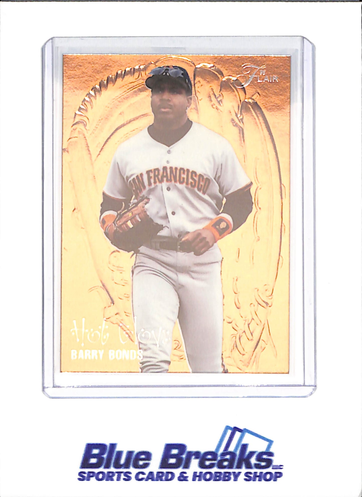 1995 Fleer Flair  - Barry Bonds - Hot Gloves - San Francisco Giants - Baseball - 2 of 12