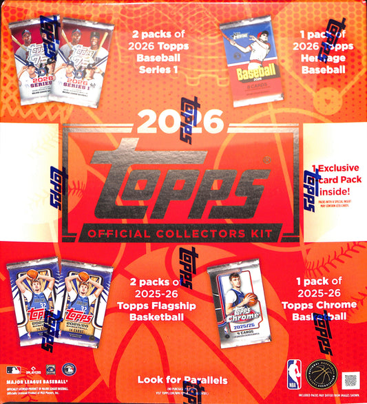 2026 Topps MLB x NBA Official Collectors Kit - Sealed Wax