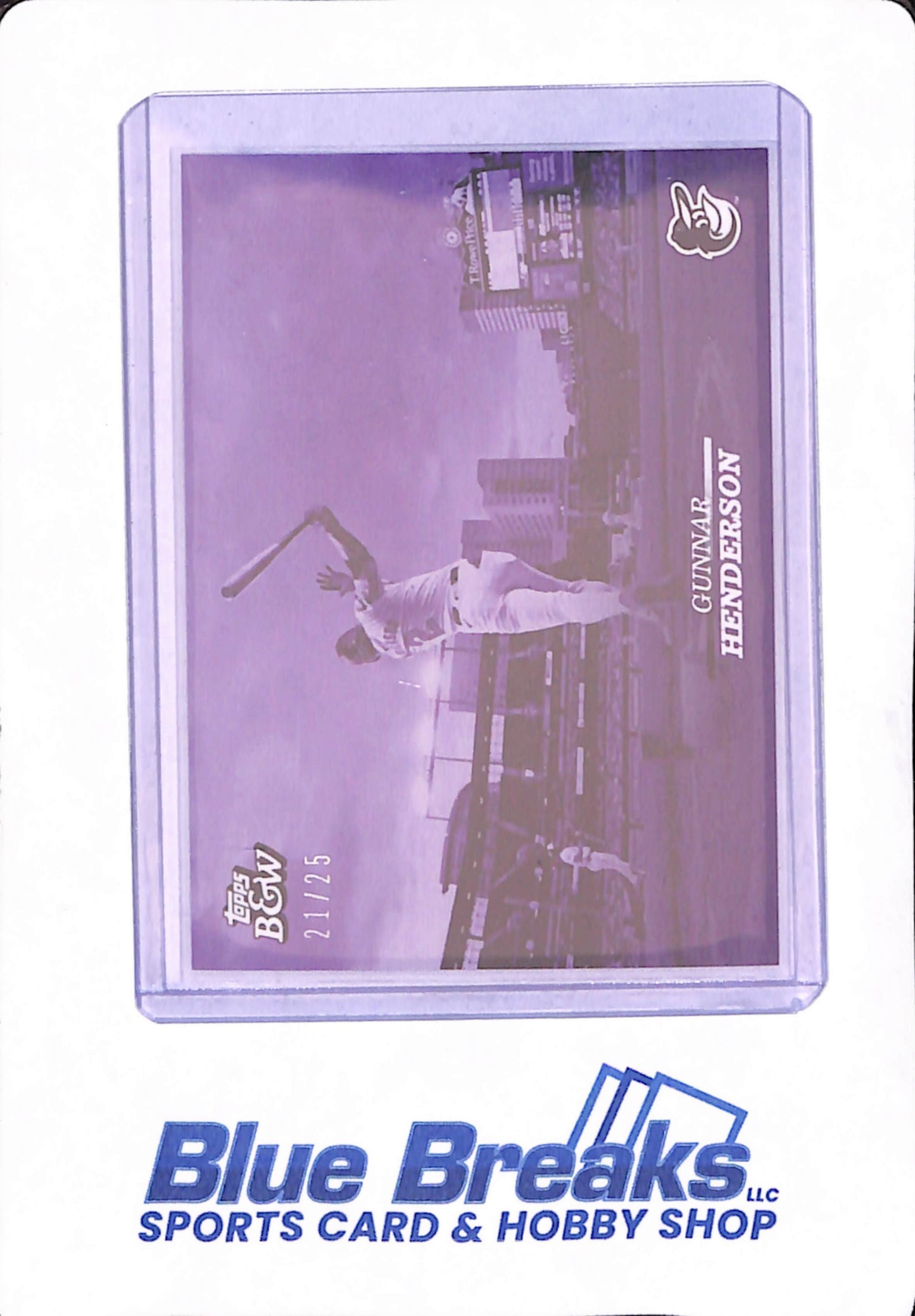 2024 Topps Black & White - Gunnar Henderson - Baltimore Orioles - Baseball -  21/25 - #15