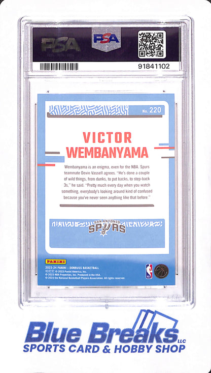 2023 Donruss - Victor Wembanyama - San Antonio Spurs - Basketball - Rated Rookie - PSA Gem MT 10 - #220