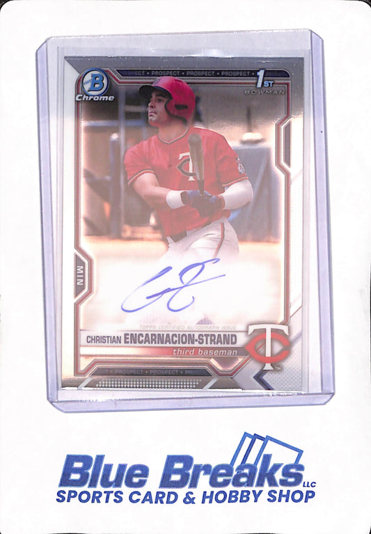 2021 Bowman Chrome - Christian Incarnacion-Strand - Autograph - Minnesota Twins - 1st - #CDA-CE