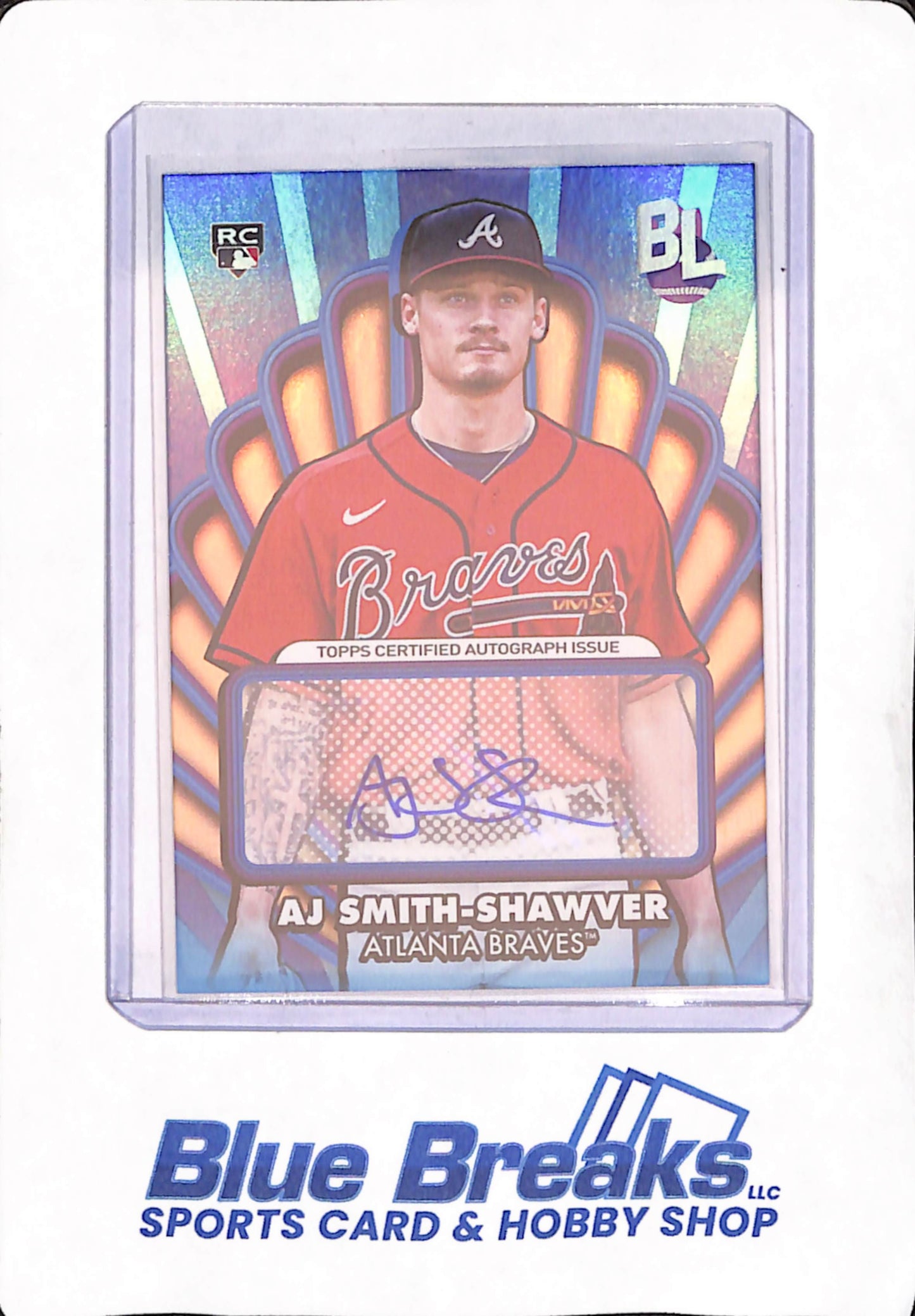 2024 Topps Big League - AJ Smith-Shawver - Autograph - Atlanta Braves - RC - Opening Act - #OOA-AS