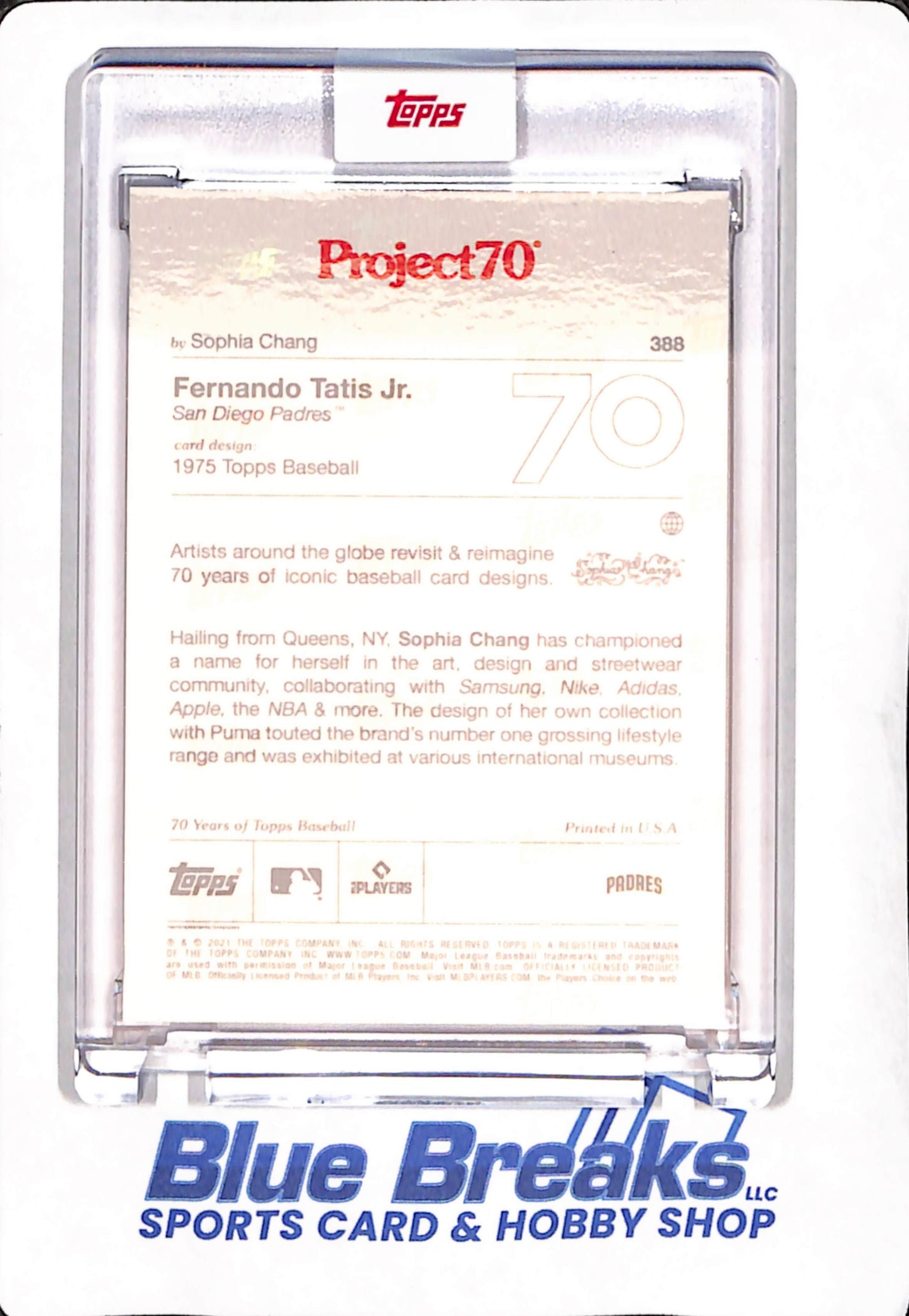 2021 Topps Project 70 - Fernando Tatis Jr. - by Sophia Chang - San Diego Padres - Baseball - #388