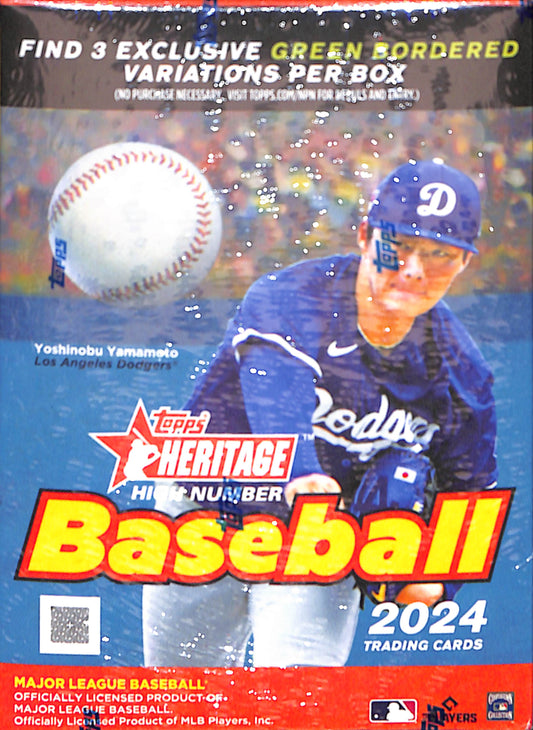 2024 Topps Heritage High Number Baseball 8-Pack Blaster Box - Sealed Wax