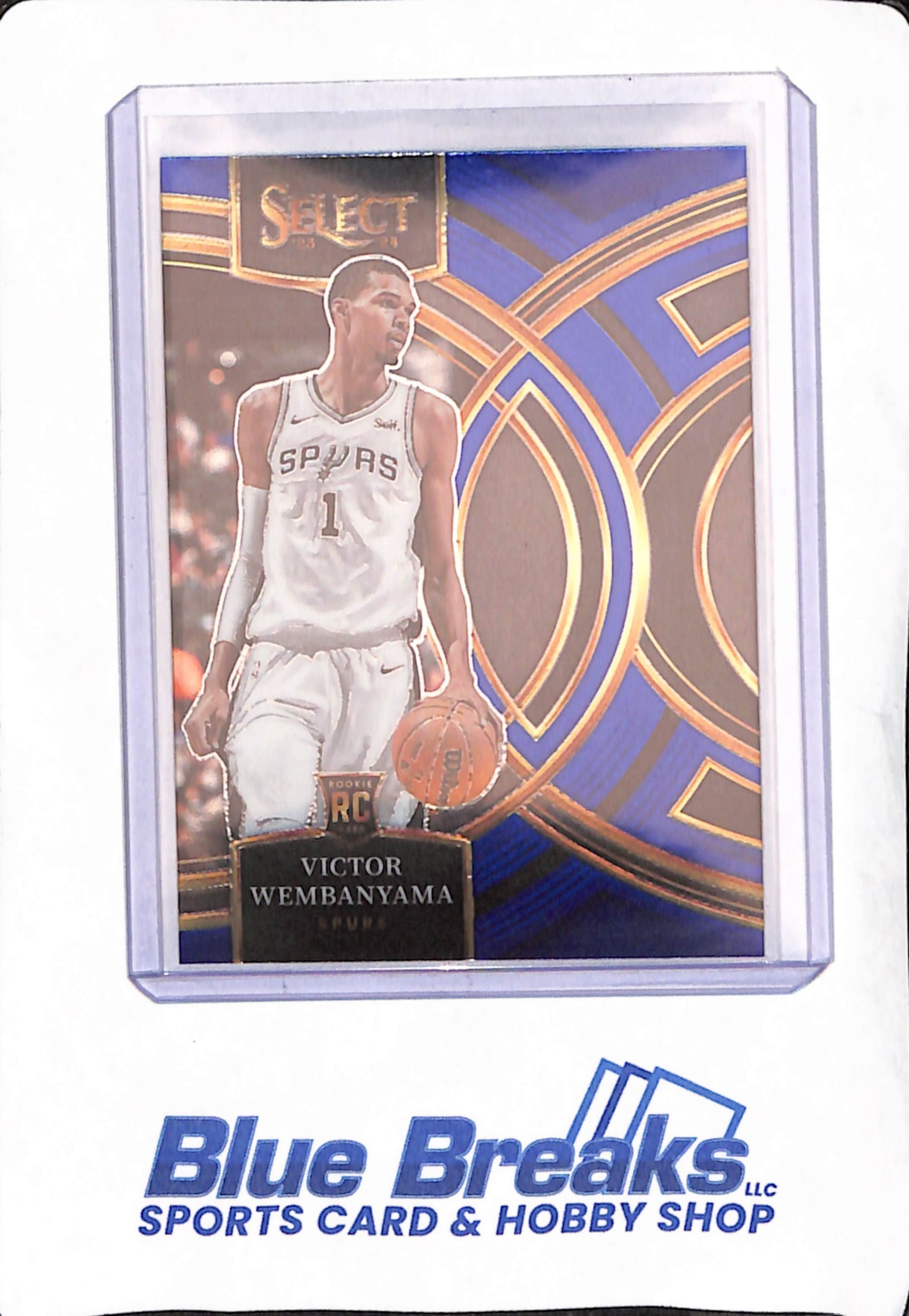 2023-24 Panini Select - Victor Wembanyama - San Antonio Spurs - Blue - RC - #121
