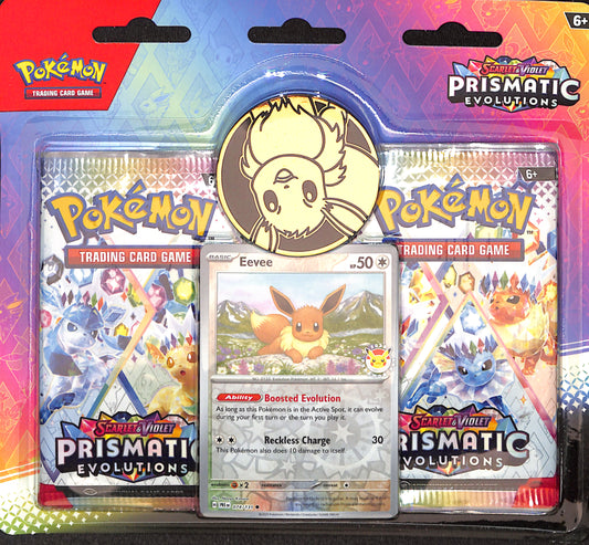 Pokémon - Prismatic Evolutions 2-Pack Blister - Eevee - Sealed Wax