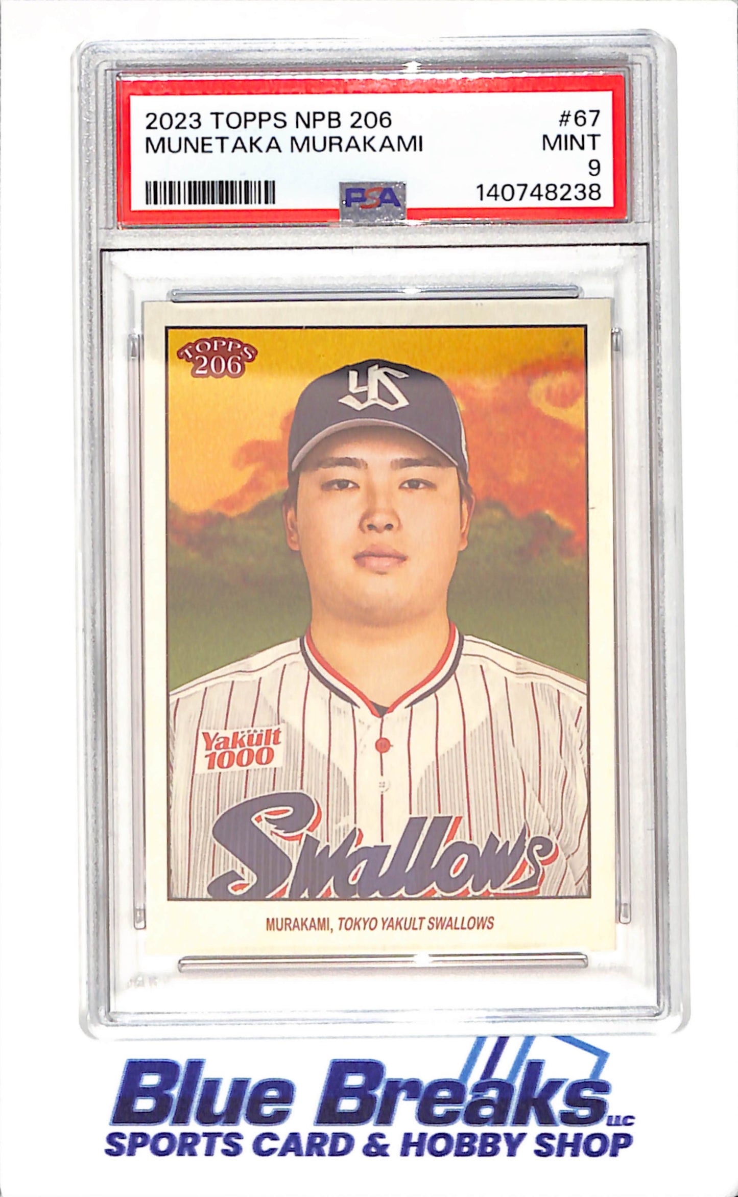 2023 Topps - NPB - 206 - Munetaka Murakami - #67 - PSA 9 - baseball - Tokyo Yakult Swallows - White Sox
