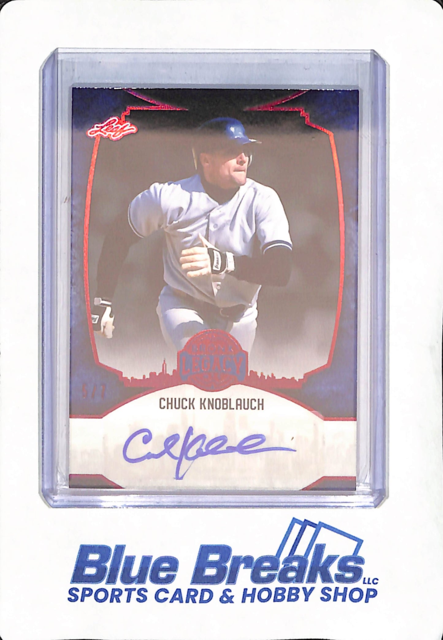 2024 Leaf Bronx Legacy - Chuck Knoblauch - Autograph - New York Yankees - 5/7 - #BA-CK1