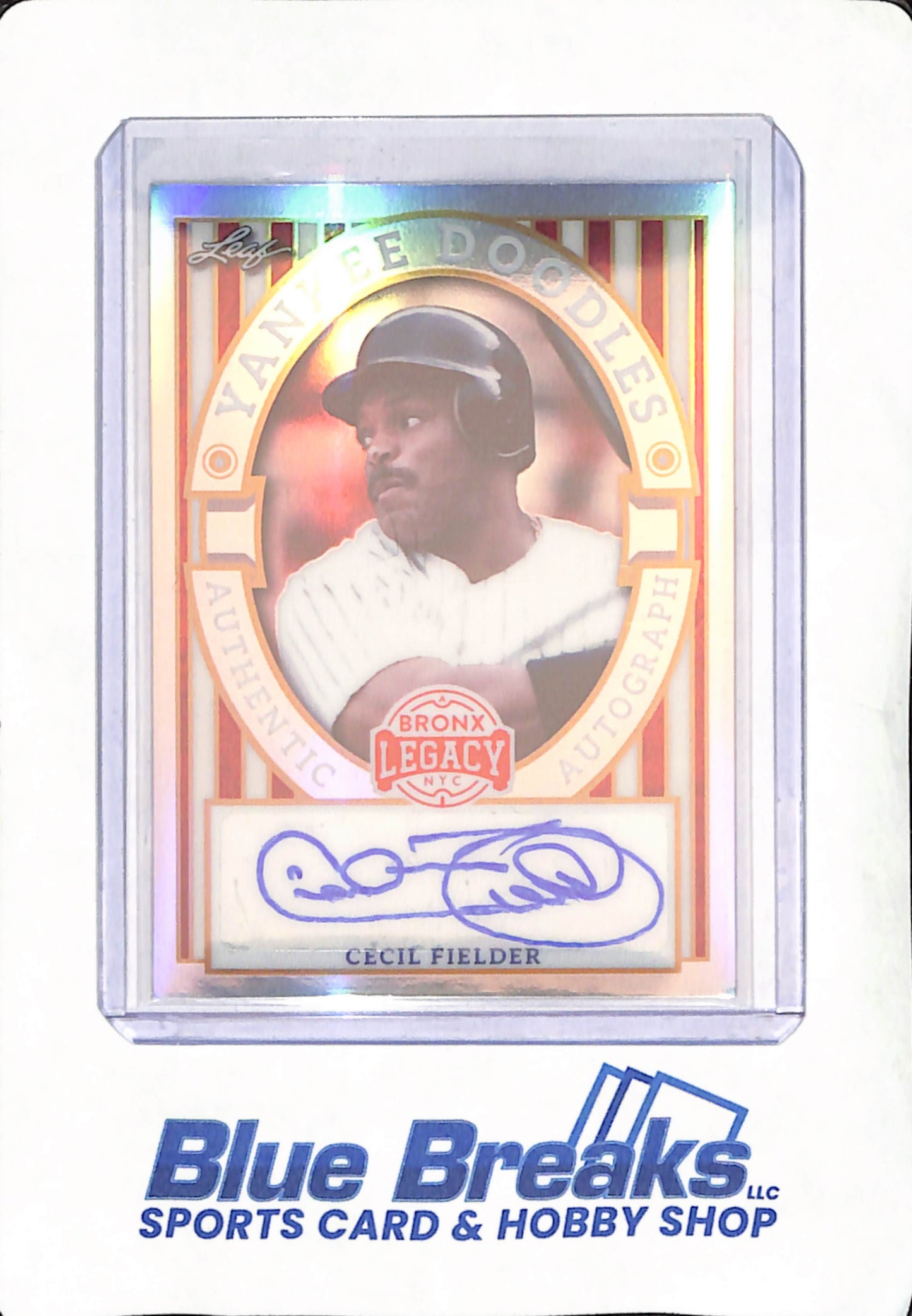2024 Leaf Bronx Legacy Yankee Doodles - Cecil Fielder - Autograph - New York Yankees - Baseball - 4/35 - #YD-CF1