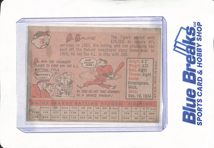 1958 Topps - Al Kaline - Detroit Tigers - Baseball - #70