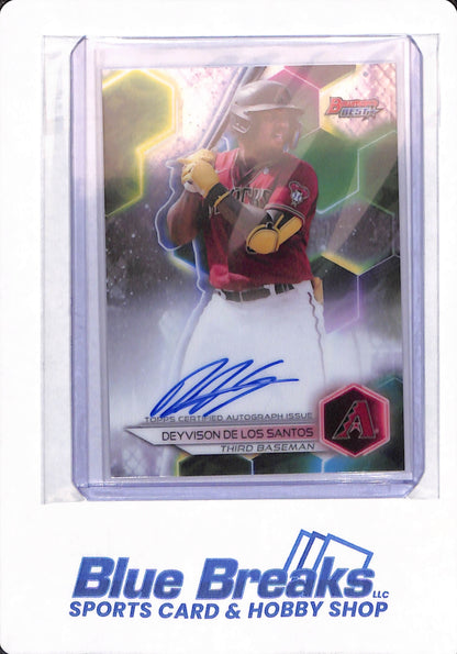 2023 Topps Bowman's Best - Deyvison De Los Santos - # B23-DD - Arizona Diamondbacks - Autographed - Baseball