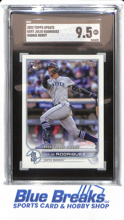 2022 Topps Update - Julio Rodriguez - #US 97 - SGC 9.5 - Seattle Mariners - Baseball - Rookie Debut