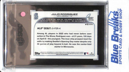 2022 Topps Update - Julio Rodriguez - #US 97 - SGC 9.5 - Seattle Mariners - Baseball - Rookie Debut