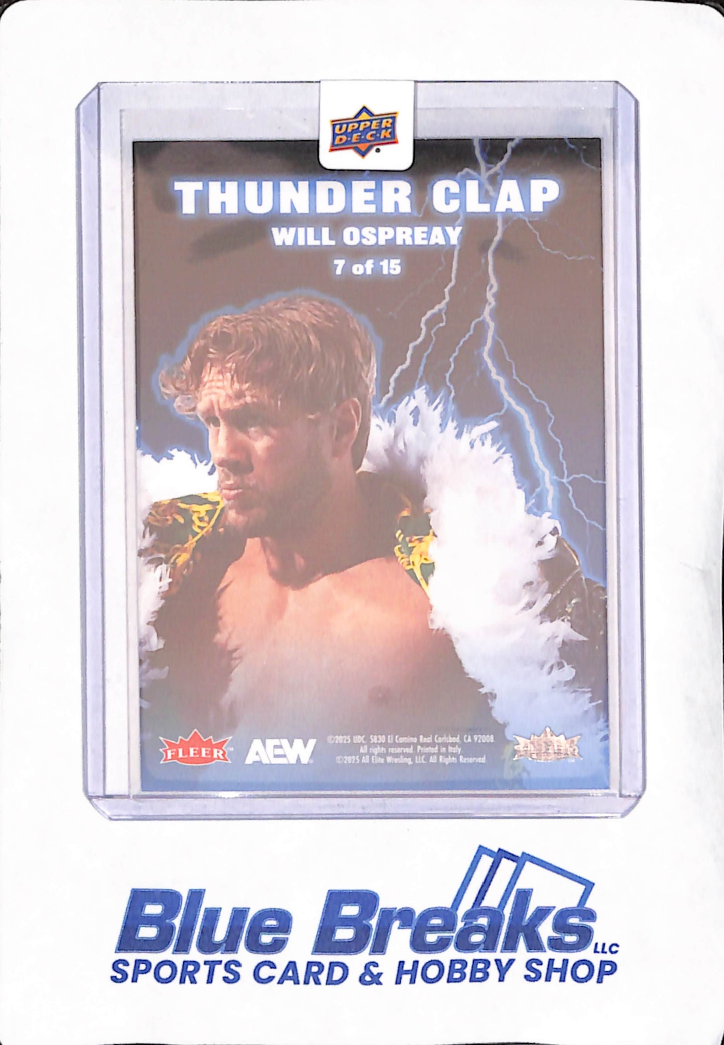 2025 Upper Deck - Fleer Ultra - Thunder Clap - AEW - Will Ospreay - 7 of 15