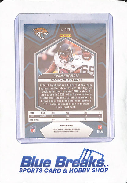 2024 Panini Mosaic - Evan Engram - Jacksonville Jaguars - Football - Red - #103