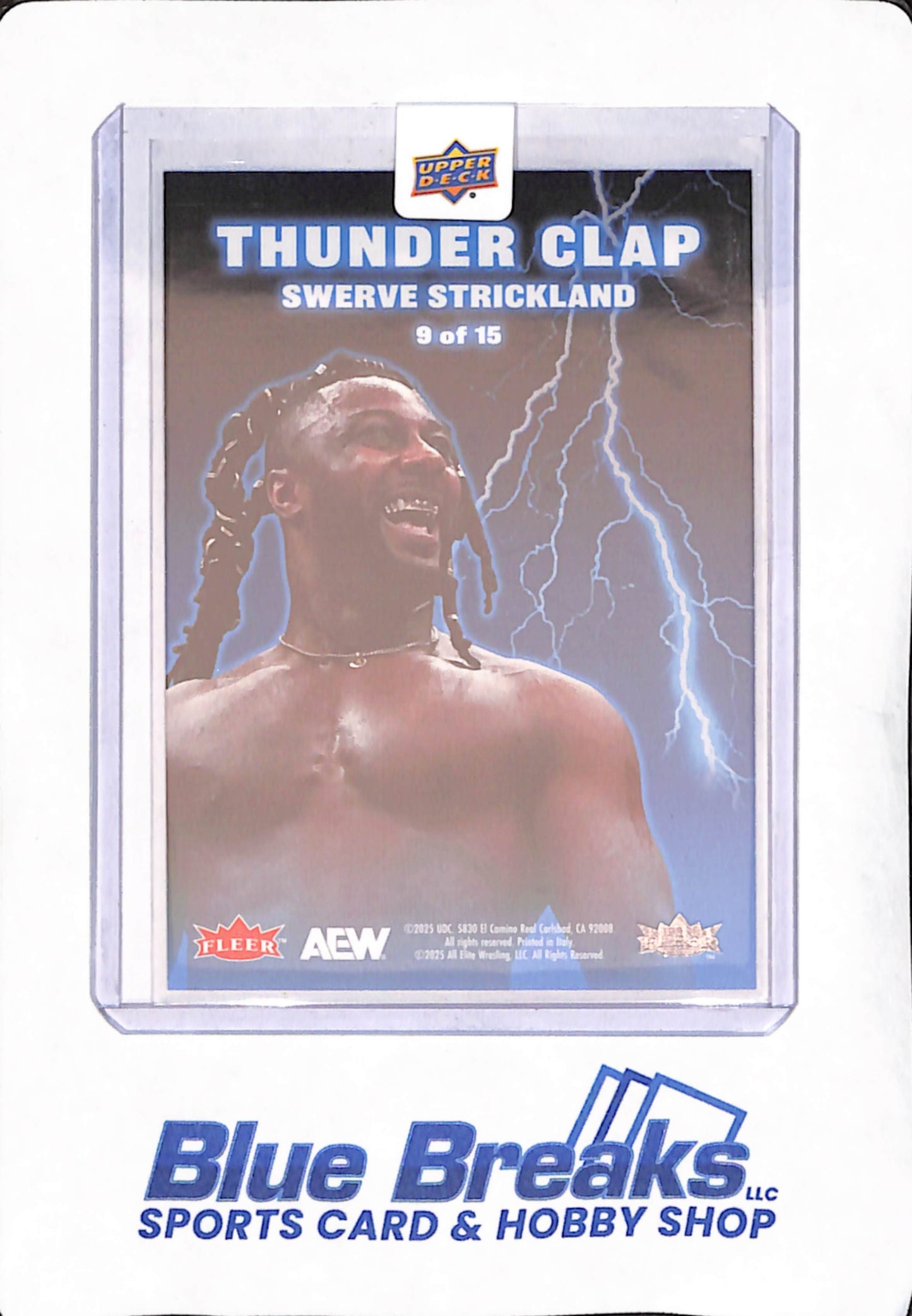 2025 Upper Deck - Fleer Ultra - Thunder Clap - AEW - Swerve Strickland - 9 of 15
