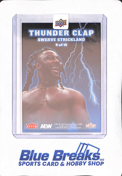 2025 Upper Deck - Fleer Ultra - Thunder Clap - AEW - Swerve Strickland - 9 of 15