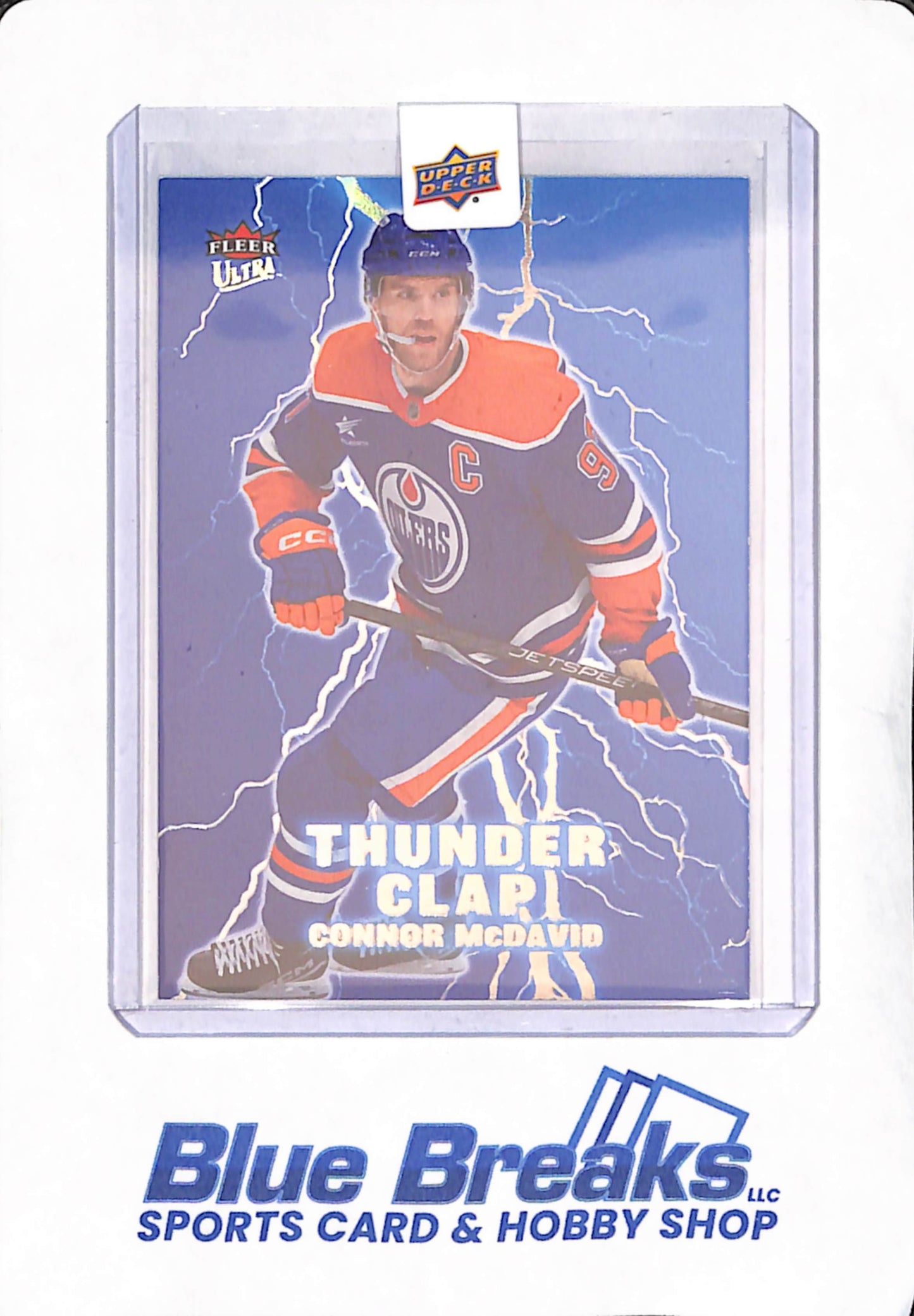 2025 Upper Deck - Fleer Ultra - Thunder Clap - Connor McDavid - Edmonton Oilers - Hockey - 1 of 15