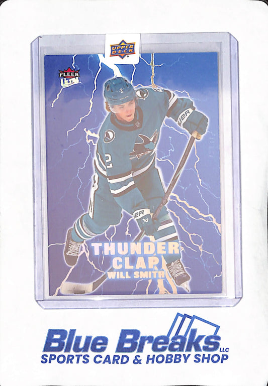 2025 Upper Deck - Fleer Ultra - Thunder Clap - Will Smith - San Jose Sharks - Hockey - 4 of 15