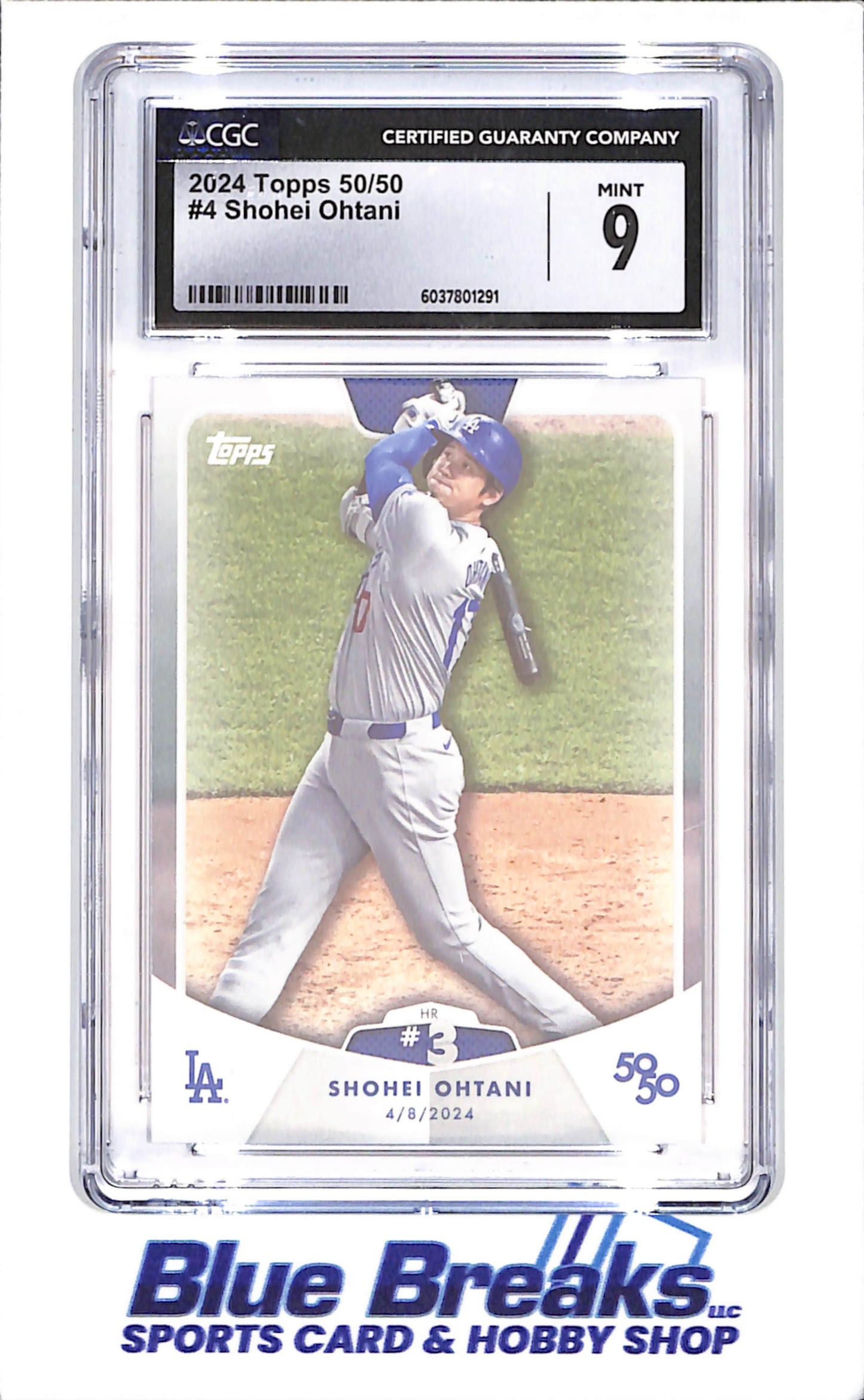 2024 Topps 50/50 - Shohei Ohtani - 4/8/2024 Homerun #3 - CGC 9  - Los Angeles Dodgers - Baseball - #4