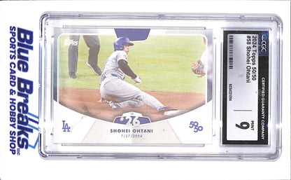 2024 Topps 50/50 - Shohei Ohtani - 7/27/2024 Stolen Base #26 - CGC 9 - Los Angeles Dodgers - Baseball - #58
