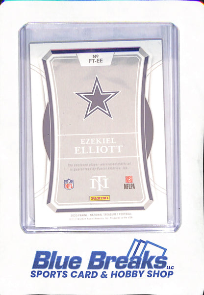 2020 Panini National Treasures - Ezekiel Elliott - Relic - Dallas Cowboys - Football - 5/26 - #FT-EE