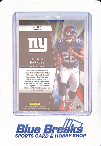 2018 Panini Prizm - Saquon Barkley - New York Giants - Football - Instant Impact - #II-2