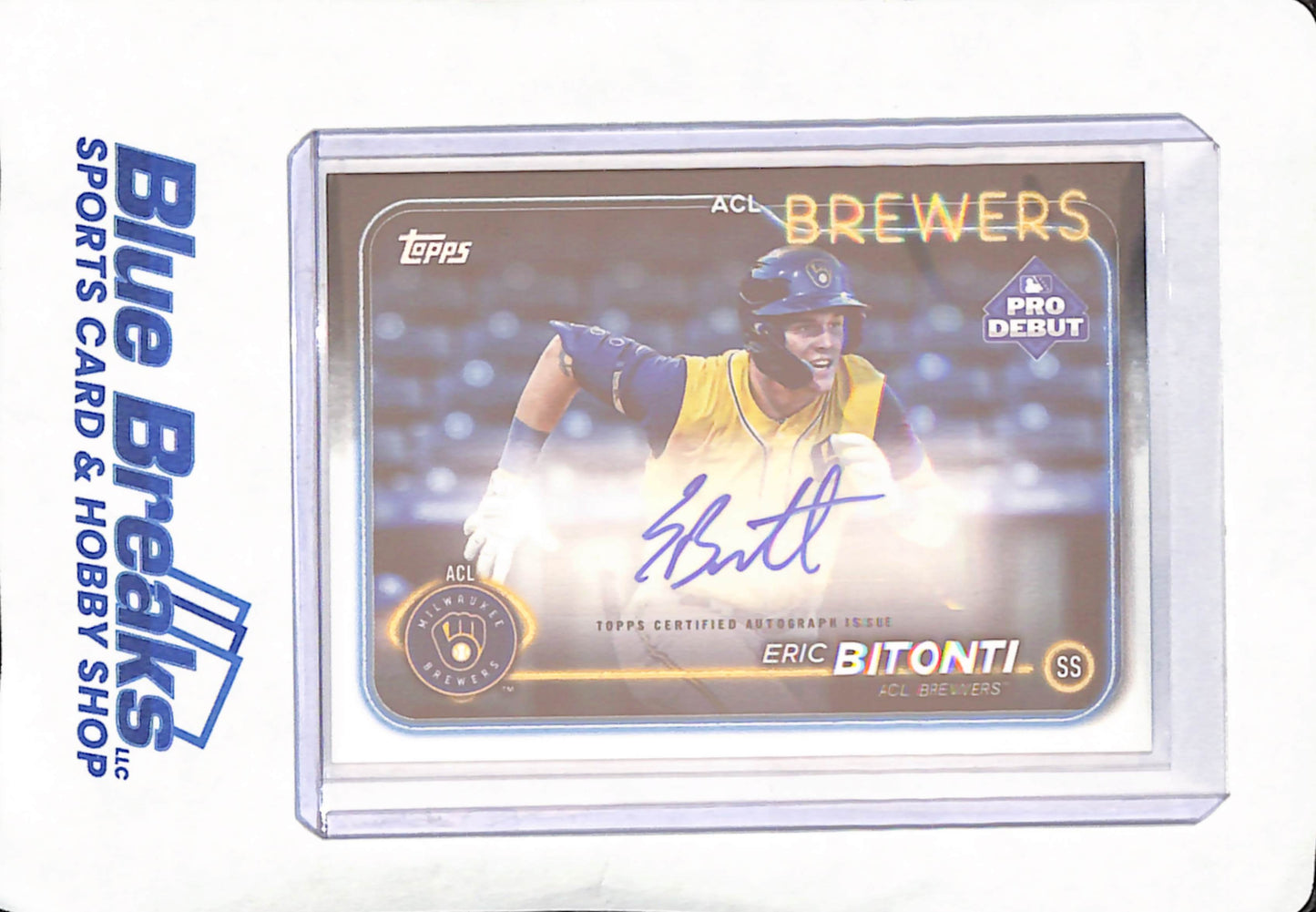 2024 Pro Debut - Eric Bitoni - Autograph - ACL Brewers - Baseball - #PD-152