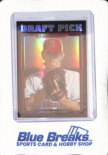2005 Topps Chrome Update - Jered Weaver - Los Angeles Angels - Baseball - 100/250 - #UH197