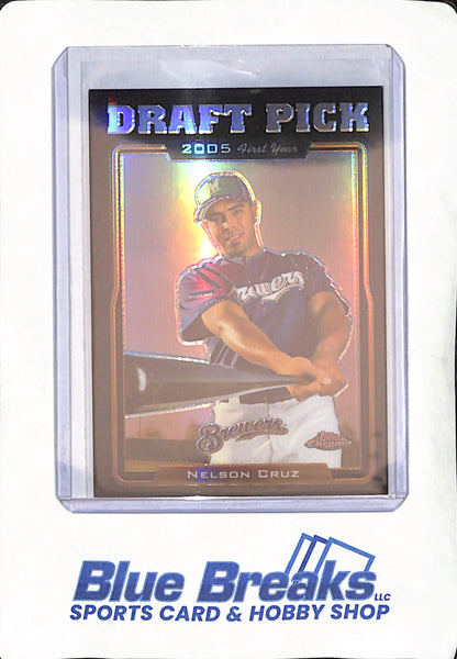 2005 Topps Chrome Update - Nelson Cruz - Draft Pick - Milwaukee Brewers - 179/250 - #UH210