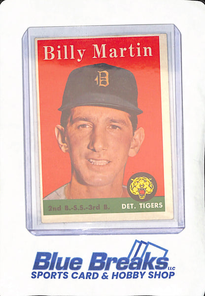 1958 Topps - Billy Martin - Detroit Tigers - Baseball - #271