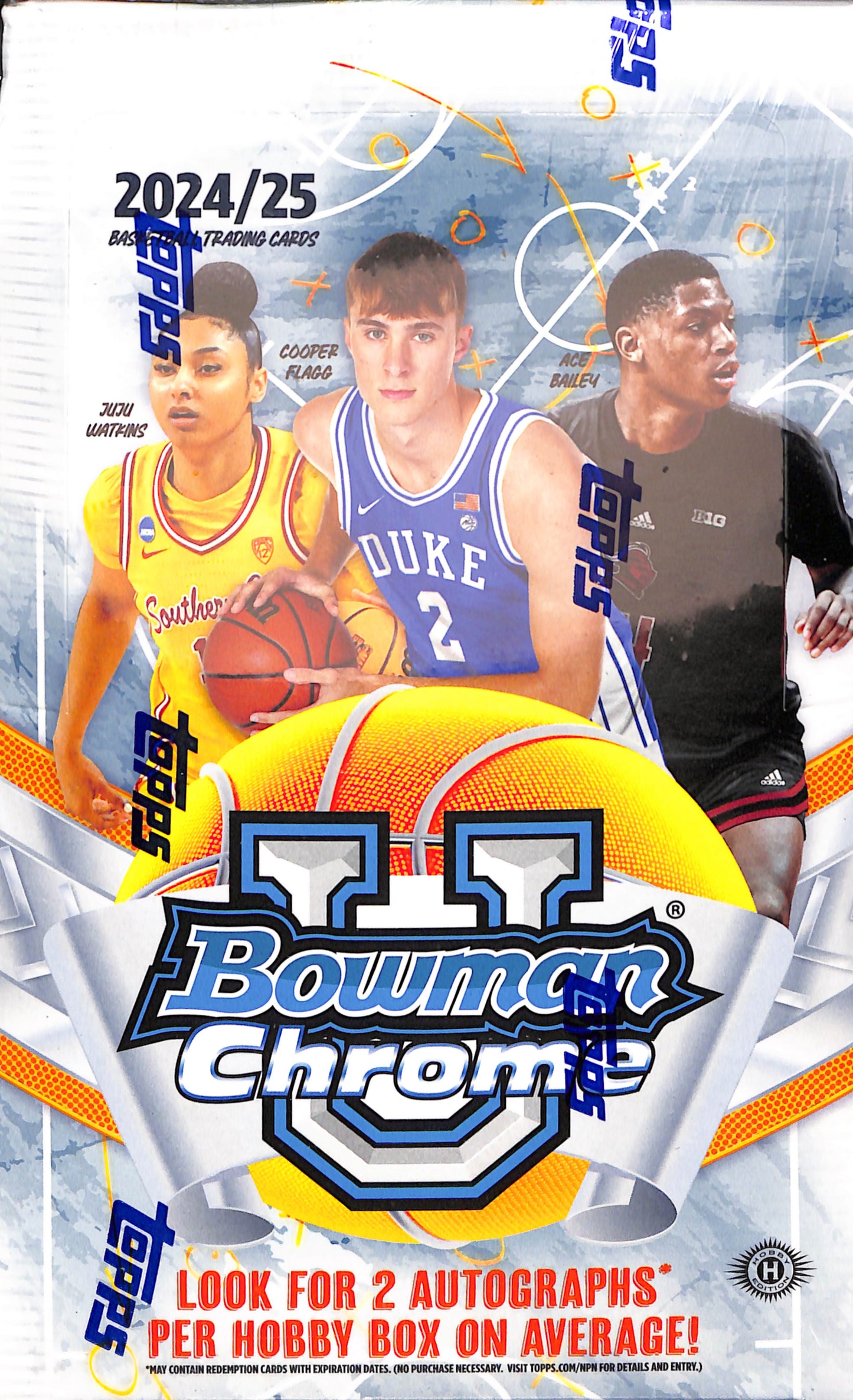 2024/25 Bowman University Chrome Basketball Hobby Box - Sealed Wax