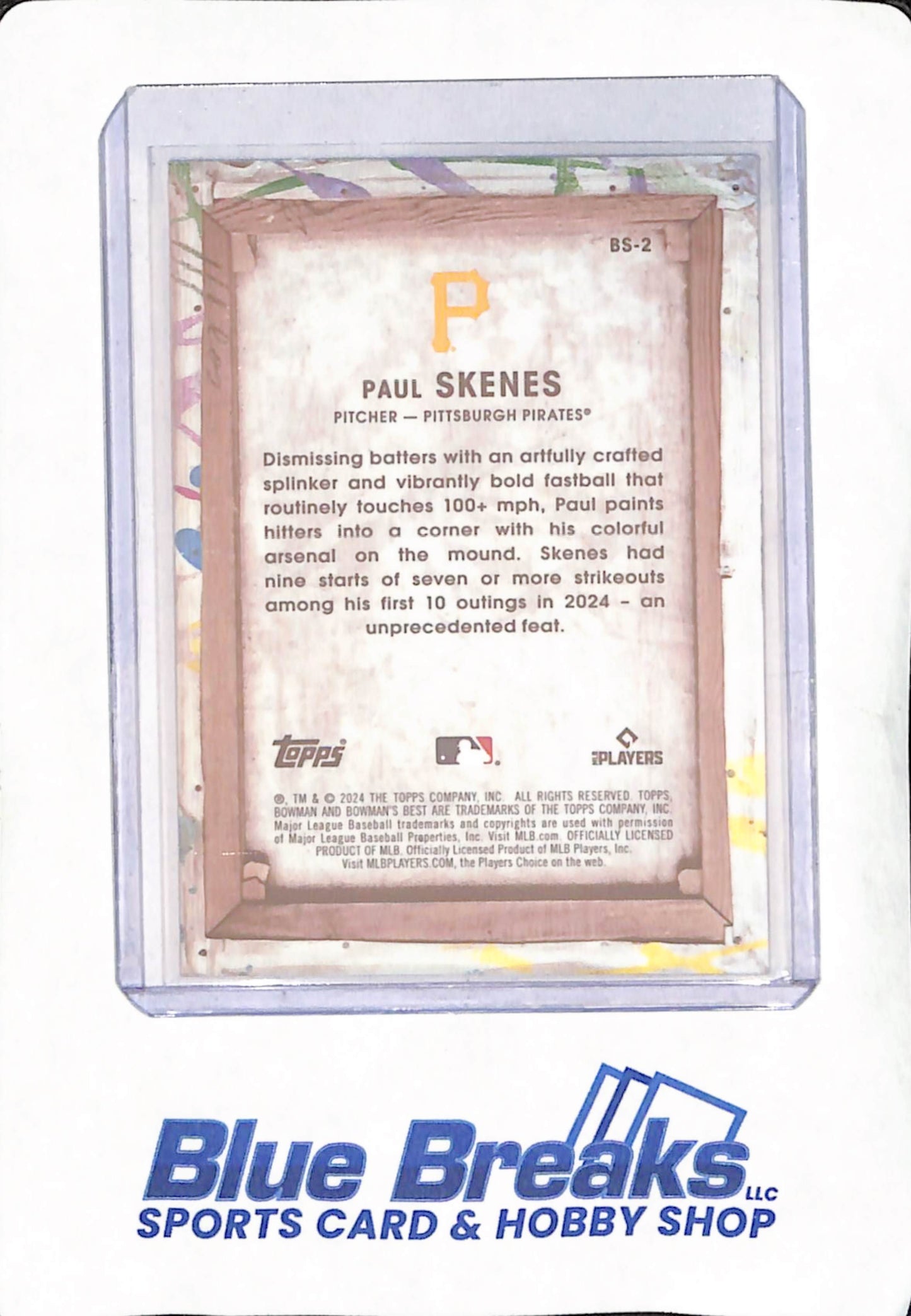 2024 Bowman's Best - Paul Skenes - Showpieces - Pittsburgh Pirates - Baseball - RC - #BS-2