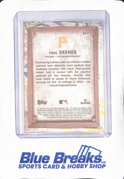 2024 Bowman's Best - Paul Skenes - Showpieces - Pittsburgh Pirates - Baseball - RC - #BS-2