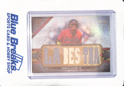 2024 Topps Triple Threads - Ronald Acuna Jr. - Triple Relic - Atlanta Braves - Baseball - 04/36 - #TTR-RAJ5