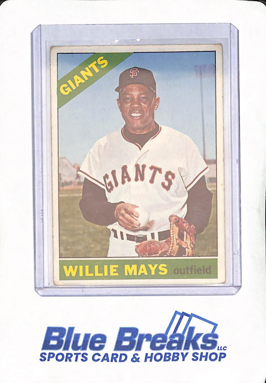 1966 Topps - Willie Mays - San Francisco Giants - Baseball - #1