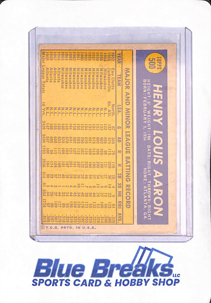 1970 Topps - Hank Aaron - Atlanta Braves - Baseball - #500